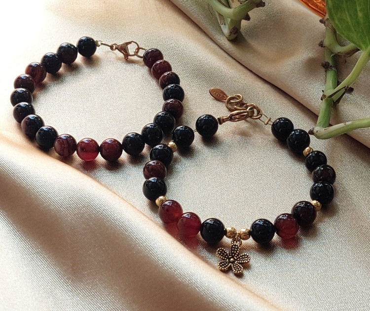 دستبند زوج، دستبند عقیق مردانه، دستبند عقیق دخترانه